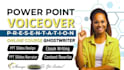 narrate your elearning PPT slides voice over, design PPT slides on online course