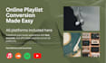 convert spotify, youtube playlist to mp3, wav