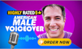record an american deep male voice over