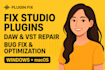 fix studio plugins, daw errors, and vst audio plugin issues
