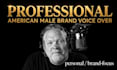be the american male brand voice for your project