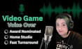 provide studio quality human female video game voice over