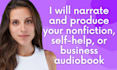 narrate your nonfiction, self help, or business audiobook