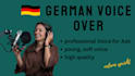 record a female german voice over
