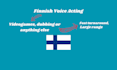 voice act in finnish