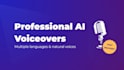 make your text into professional ai voiceovers in multiple languages
