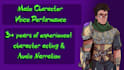 deliver a male voice over