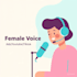 create professional female voice over