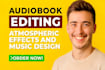 create sound effects sfx and sound design for your audiobook