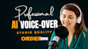 create professional ai generated voice overs with studio quality