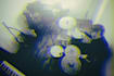 record retro and vintage style drums
