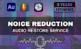 audio noise reduction, audio enhancement, and restoration