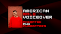 record a professional american character voiceover