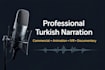 record a turkish voice over for your project