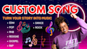 create a custom song for your special occasion and loved ones