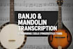 transcribe 5 string banjo mandolin strumming, fingerstyle solo into tab sheet