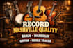record nashville quality banjo, mandolin, guitar, or fiddle tracks