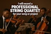 record a professional string quartet for your song or project