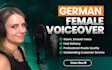 record female voice over in a warm smooth voice