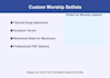 create custom worship setlists with scripture tie ins and rehearsal notes