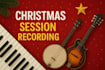 record professional christmas session tracks on piano, banjo, or mandolin