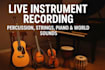 record banjo, mandolin, fiddle, guitar, violin, harmonica for your track