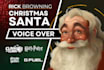 be your santa or christmas character voice