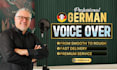 produce a HQ pleasant german male narration audiobook