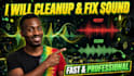 cleanup and fix sound fast and professionally