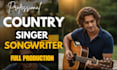 sing country pop, alt country blues heartfelt ballad folk song as male singer