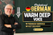 produce a profi HQ german IVR or podcast intro recording
