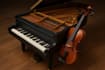 compose cinematic relaxing piano and strings music with sheet music