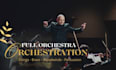orchestrate your piece for full strings, woodwinds, brass, percussion section