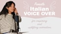 give you a professional italian voice for your projects