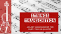 arrange your melody for string quartet trio or duet
