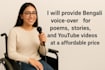 make a clear and natural bangla voice over