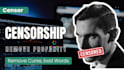 censor, remove profanity, curse, bad words from audio and video