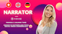narrate in swiss german, german or english with a calming voice