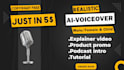 create realistic male and female ai voice overs