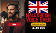 create a pro british male voice over