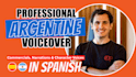 do the voiceover and editing with an argentinian accent