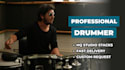 record HQ professional drums for your song
