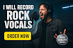 record professional metal and rock vocals with clean and scream performance