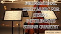 transcribe arrange transpose sheet music for string instruments string quartet