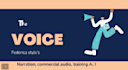 record a professional italian female voice over narration