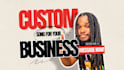 create a rnb or rap song for your business
