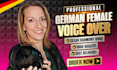 record a female german voice over
