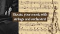 compose or arrange for strings and orchestra