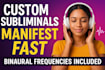 create a powerful personalized subliminal audio with affirmations bi beats