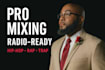 mix and master your song, album, vocals professionally